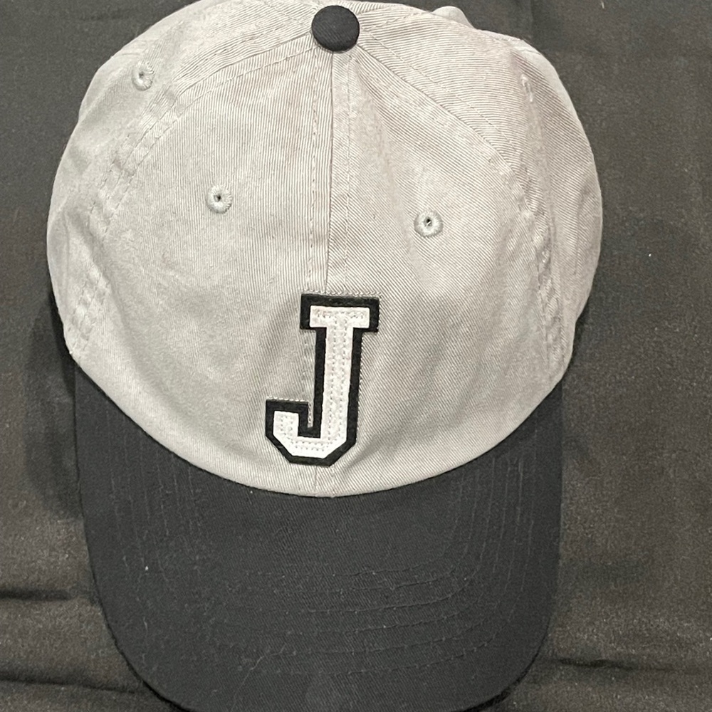 Gray and Black Cap with Signature Logo